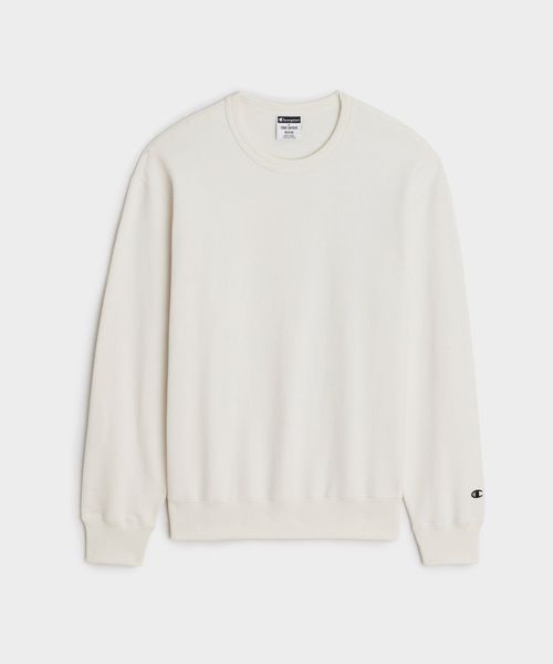 Champion Canadian Fleece Relaxed Crewneck Sweatshirt in Alabaster