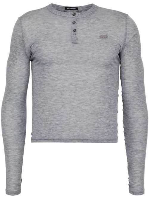 Logo-embroidered T-shirt - Grey