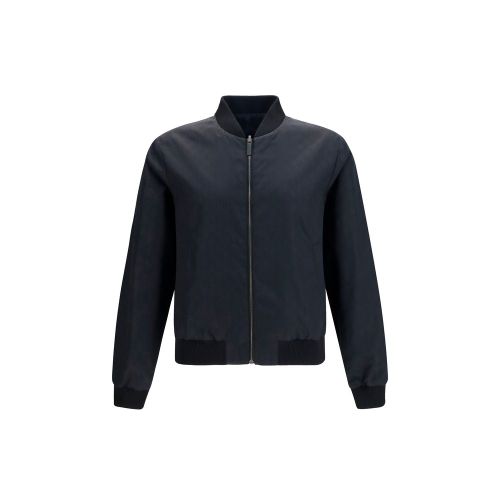 Reversible Silk Faille Jacket — Black