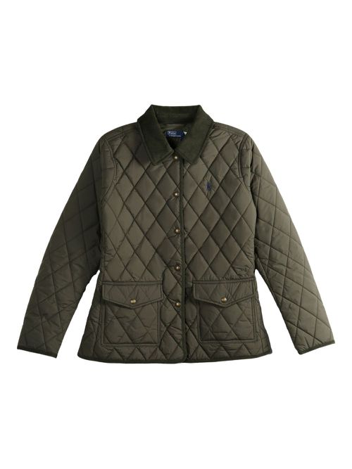 Diamond-quilted jacket - Green