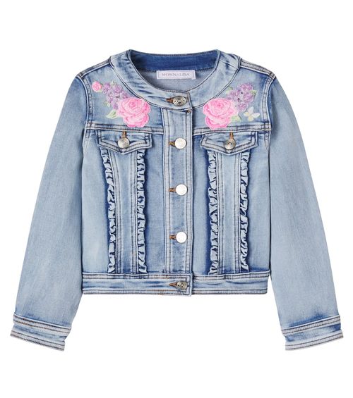 Embroidered denim jacket