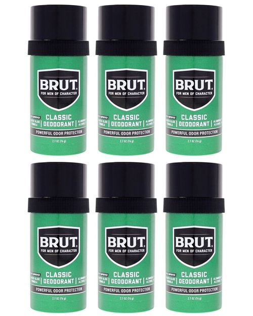 Men's Pack Of Six 2.5Oz Brut Deodorant Sticks