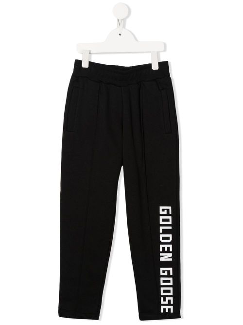 Logo-print track pants - Black