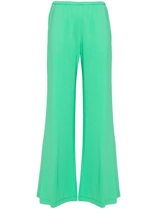 Ruched wide-leg trousers - Green