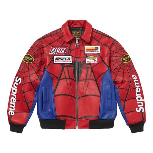 X Vanson Leathers SS26 Spider-Man Jacket 'Red'