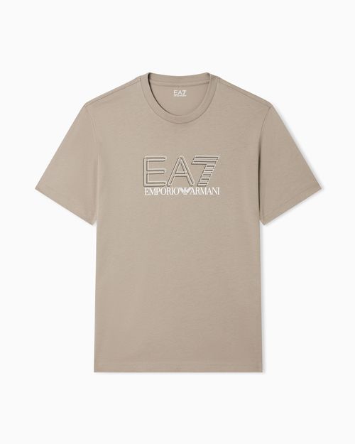 Visibility cotton-jersey crew-neck T-shirt