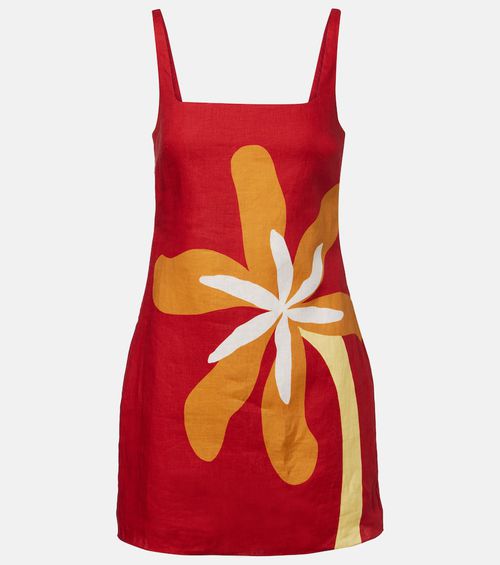 Siela floral linen minidress