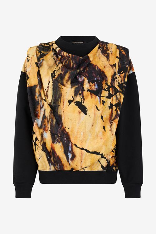 Marble Print Sweatshirt