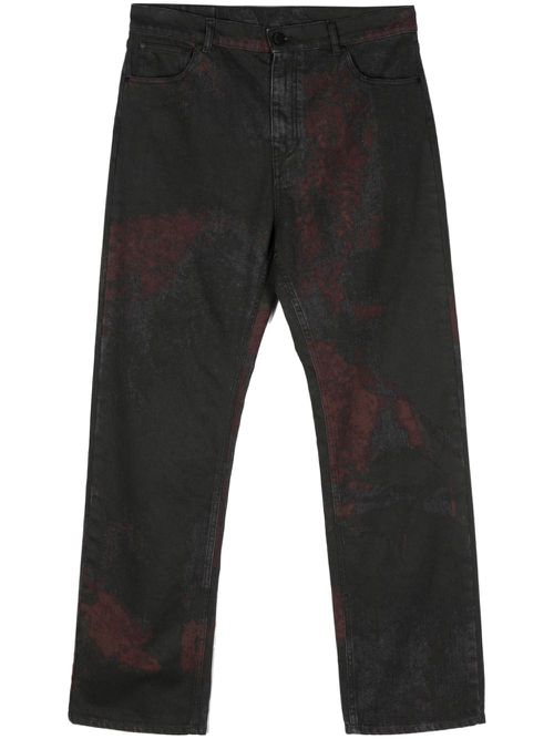 Corrosive 5P logo-patch jeans - Black