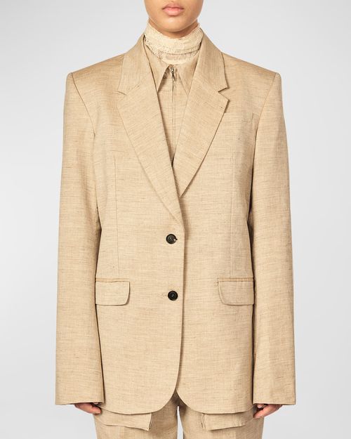 The Jareth Linen-Blend Suit Jacket