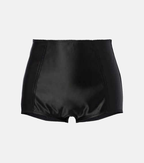 Satin micro shorts