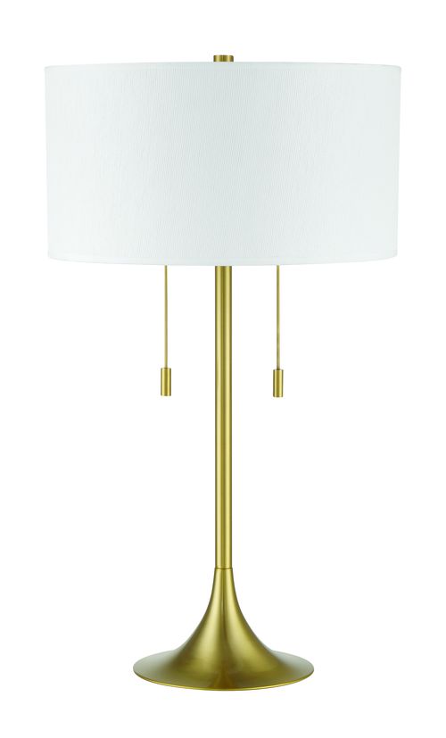 Satin Brass Table Lamp from the Neely Collection
