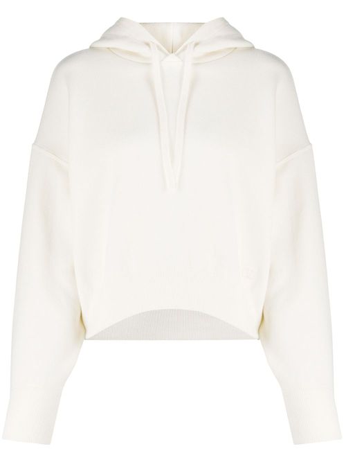 Valentino Garavani cropped hoodie - White