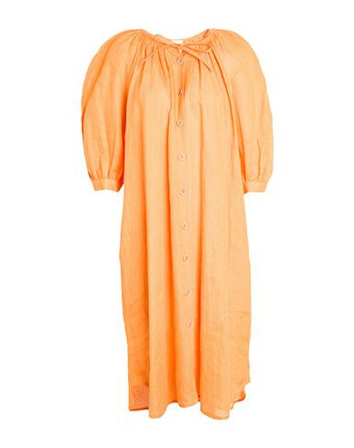 Woman Midi dress Mandarin Size 6 Linen