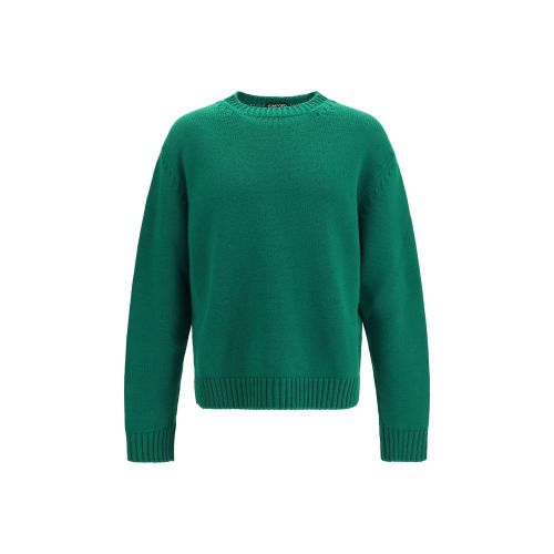 Merino Wool and Cashmere Blend Sweater — Green