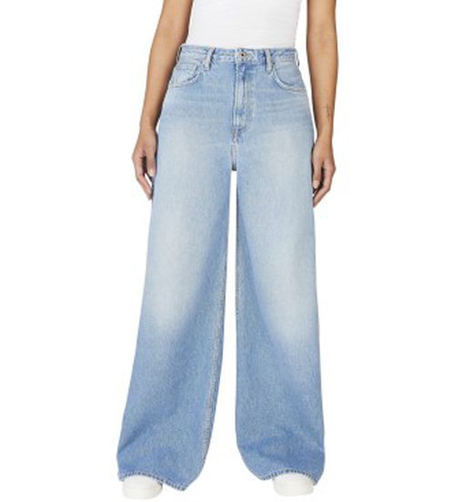 Pepe Jeans for woman. PL204740MS7 Jaimy blue wide fit jeans (26/32), Casual, Cotton, Denim, Sustainable
