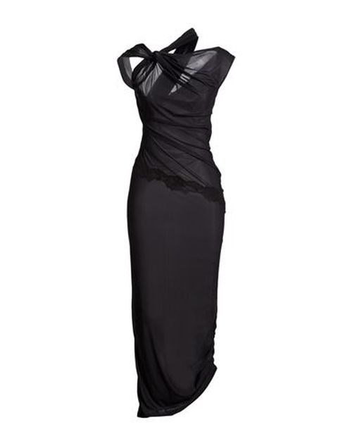 Woman Midi dress Black Size 4 Polyamide, Lycra