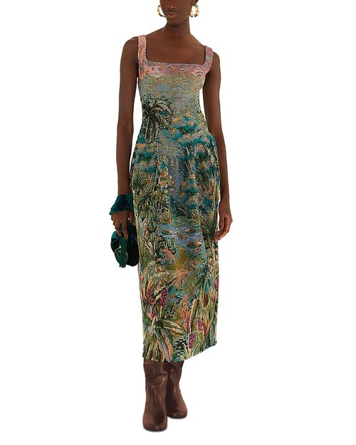 Petricor Sleeveless Midi Dress