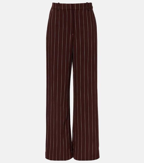 Tavar pinstripe wide-leg pants