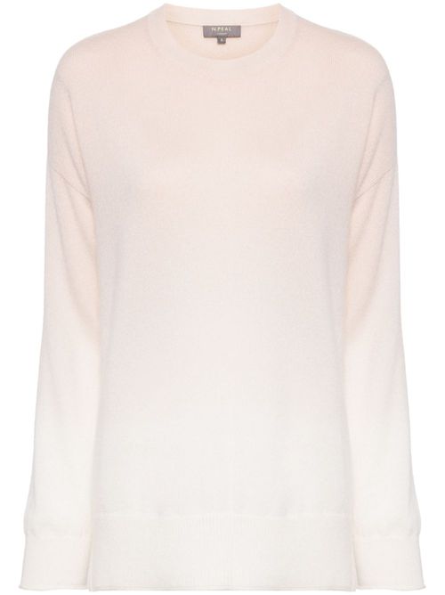 Gradient-effect cashmere jumper - Neutrals