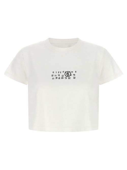 Numeric Signature Print Cotton T-Shirt — White
