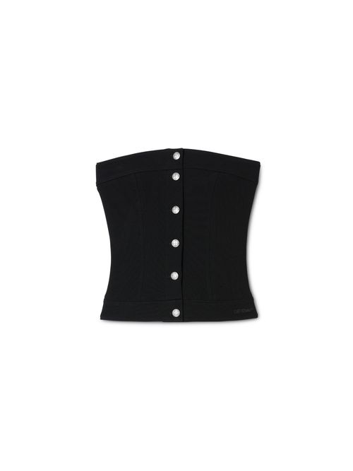 Black Jersey Corset Top - Female T