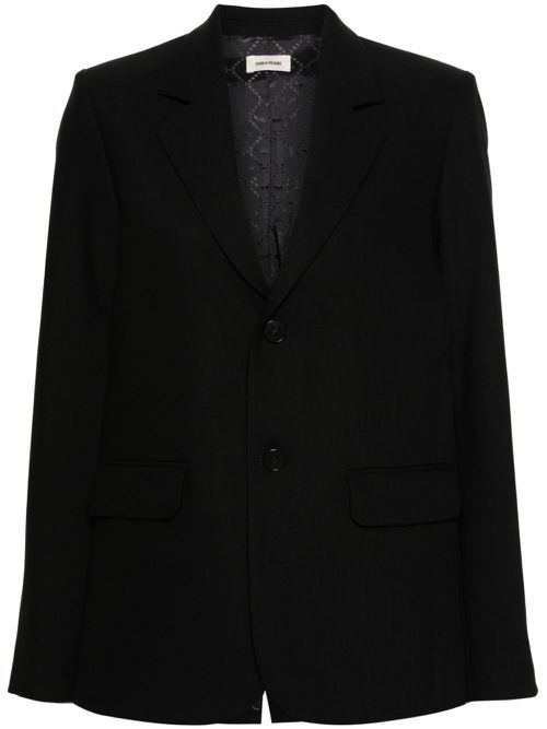 Rhinestone-embellished blazer - Black