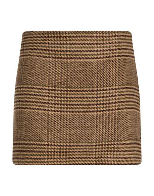 Woman Mini skirt Camel Size M Polyester, Acrylic, Polyamide, Viscose, Wool