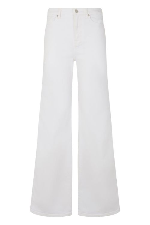 Women's Flared High-Waist Cotton Jeans with Wide-Leg Fit
