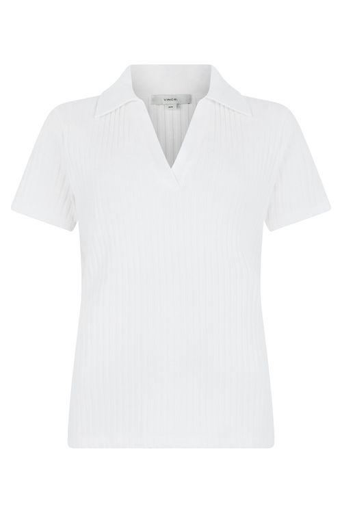 Cotton Ribbed Polo - Short Sleeve