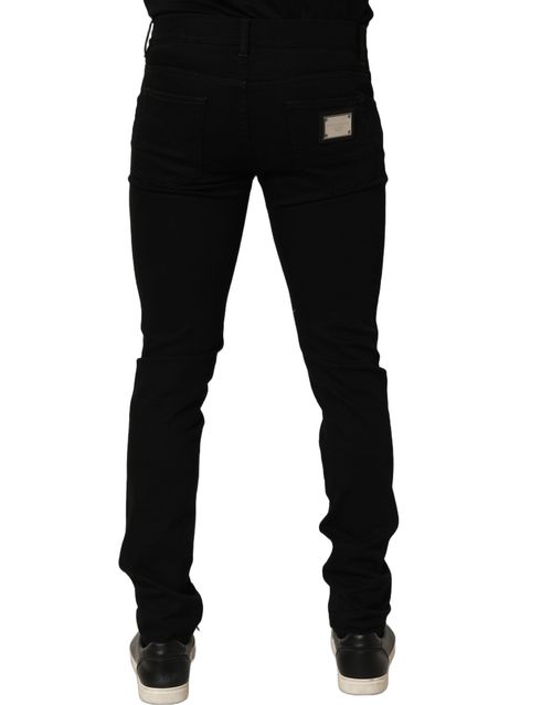 Skinny Denim Jeans — Black