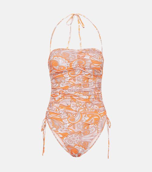 Sydney printed bandeau swimsuit