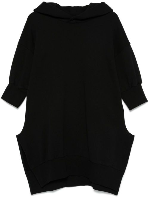 Short-sleeves hoodie - Black
