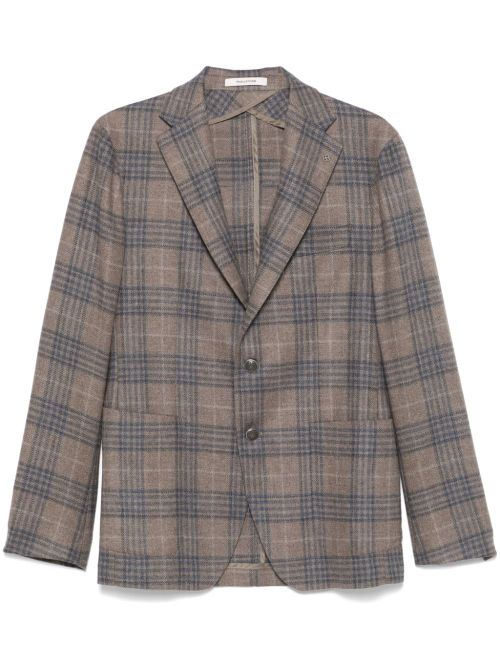 Checked blazer - Brown