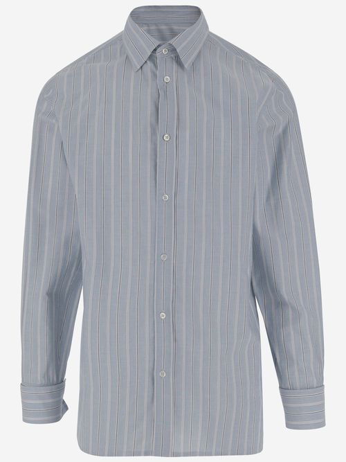Cotton Shirt With Striped Pattern