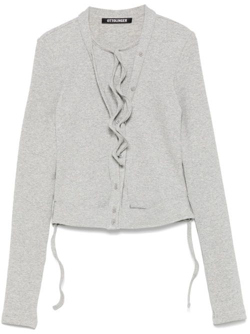 Double-closure cardigan - Grey
