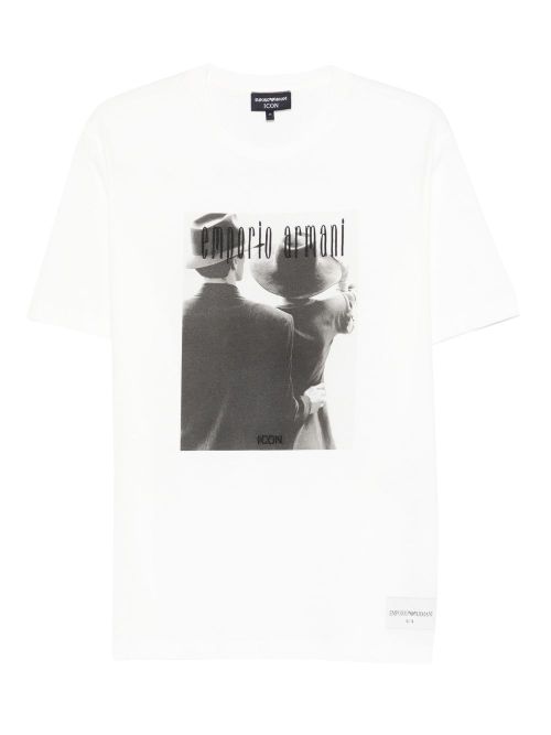 Printed cotton t-shirt