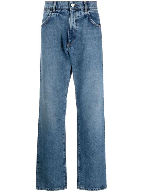Mid-rise loose-fit jeans - Blue