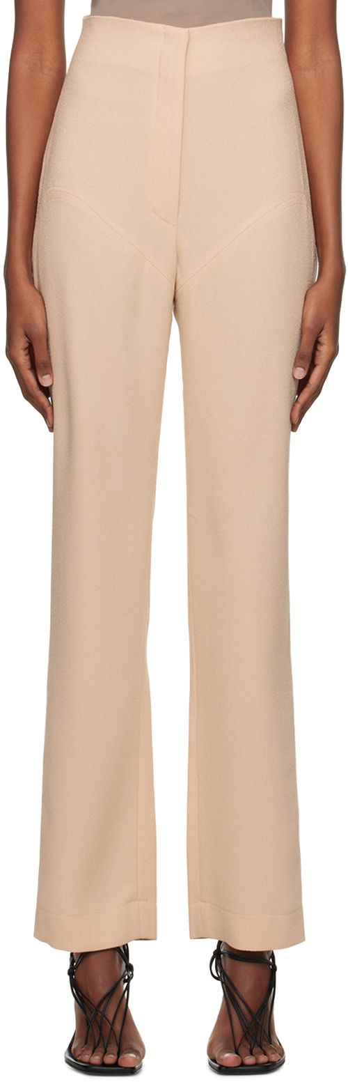 SSENSE Work Capsule Beige Panel Slacks