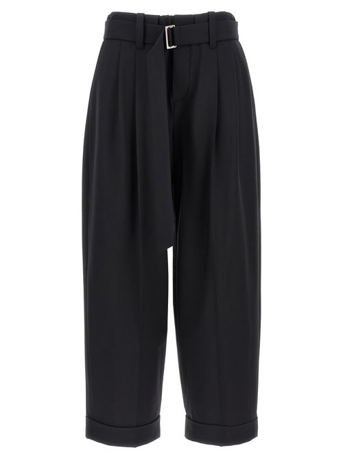Brunello Cucinelli - Belt Wool Pants Black