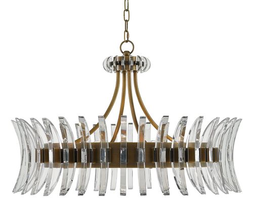 Antique Brass Chandelier from the Coquette Collection