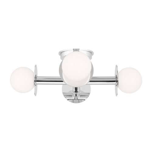 Nodes 4-Light Semi-Flush Ceiling Light in Polished Nicke