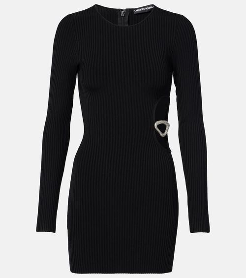 Embellished cutout minidress
