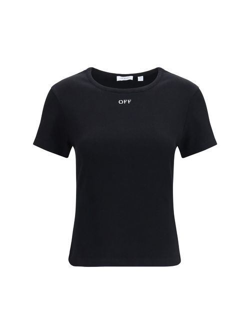 Logo-Embroidered T-Shirt — Black