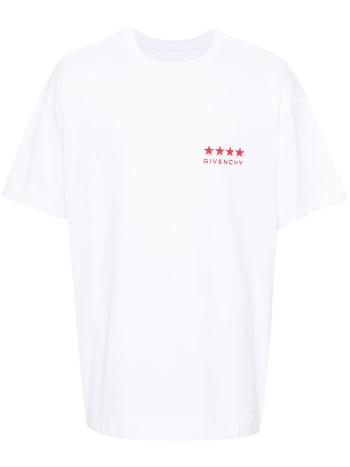 4G-print cotton T-shirt - White