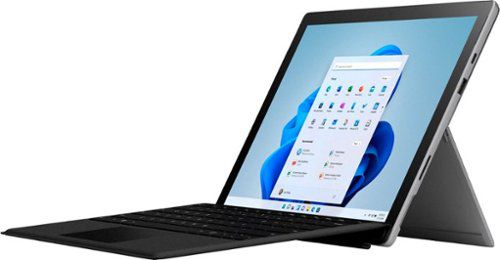 Surface Pro 7+ - 12.3” Touch-Screen - Intel Core i3 - 8GB Memory - 128GB SSD with Black Type Cover - Platinum
