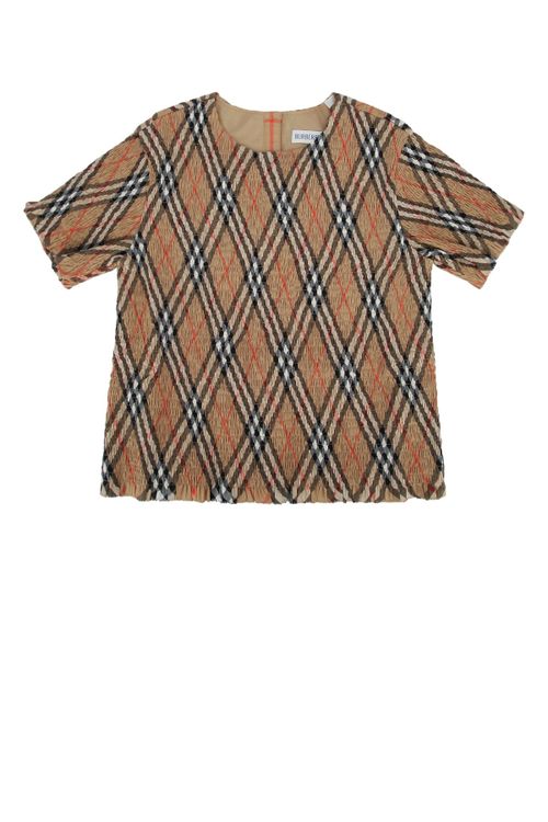 Madeline B Chk Sweater — Beige