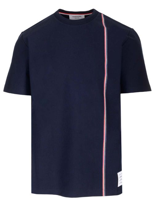 T-shirt With Striped Band