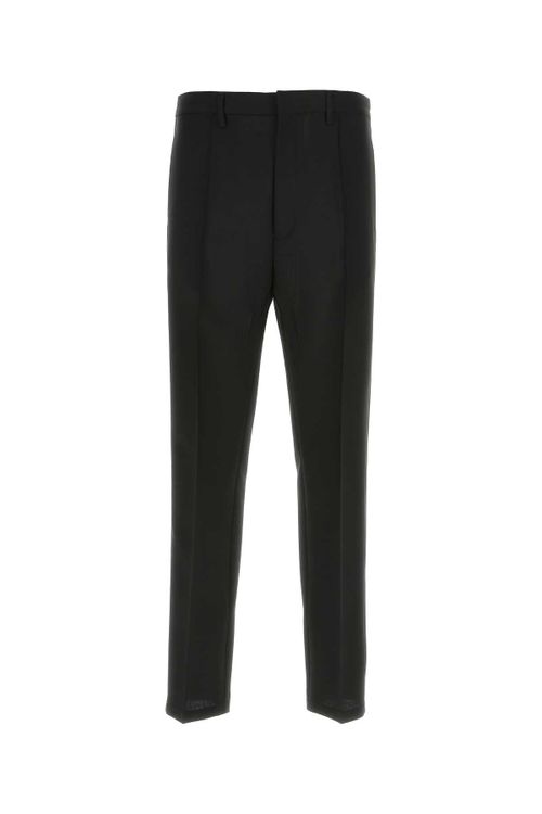 Mohair Blend Trousers — Black