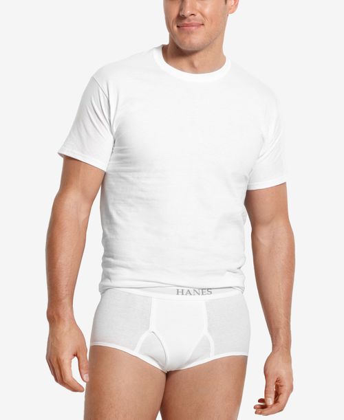 Men's Big & Tall 4-Pk. Cotton Crew-Neck Undershirts - White